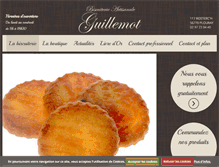 Tablet Screenshot of biscuiterieguillemot.com